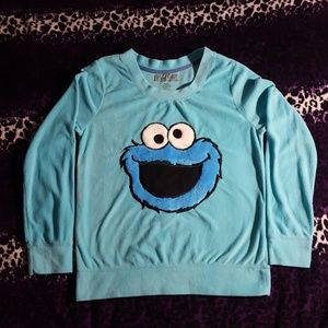 Sesame Street Cookie Monster fleece sweatshirt